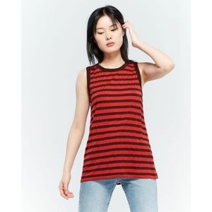 Current Elliott The Easy Muscle Stripe  Tank